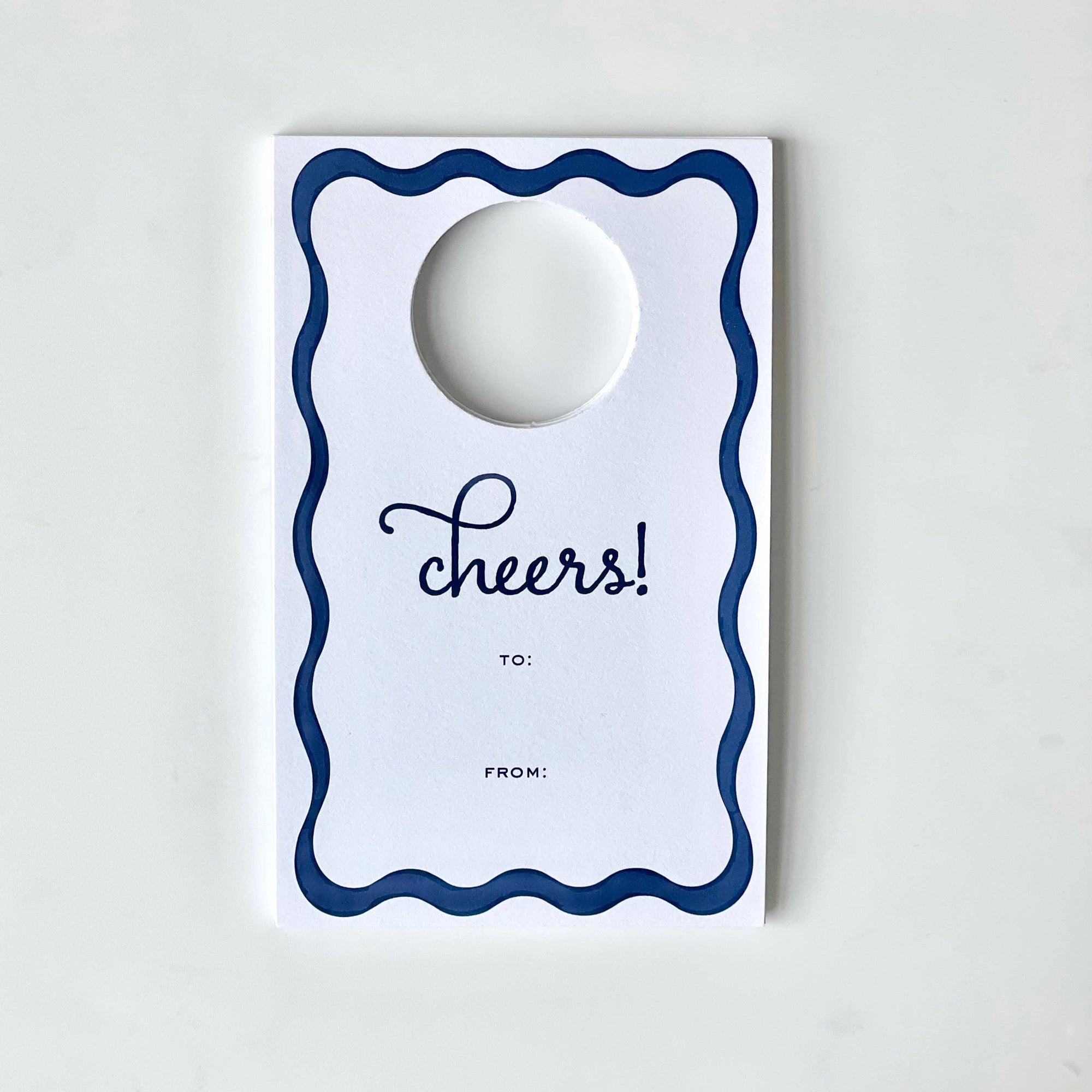 Ribbon, navy - Wine Tags